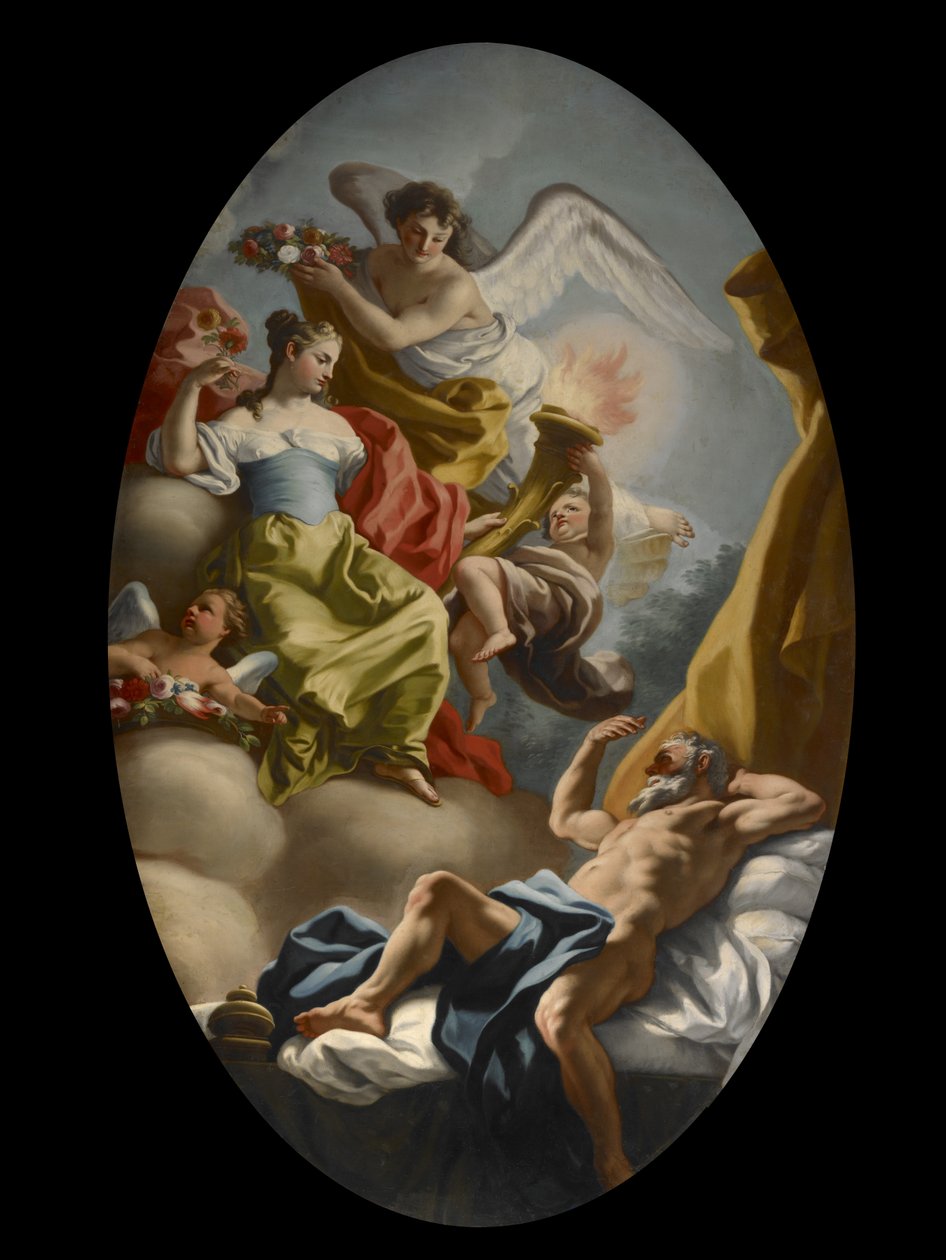 Alegorie moudrosti a pravdy, kolem roku 1750 od Francesco de Mura