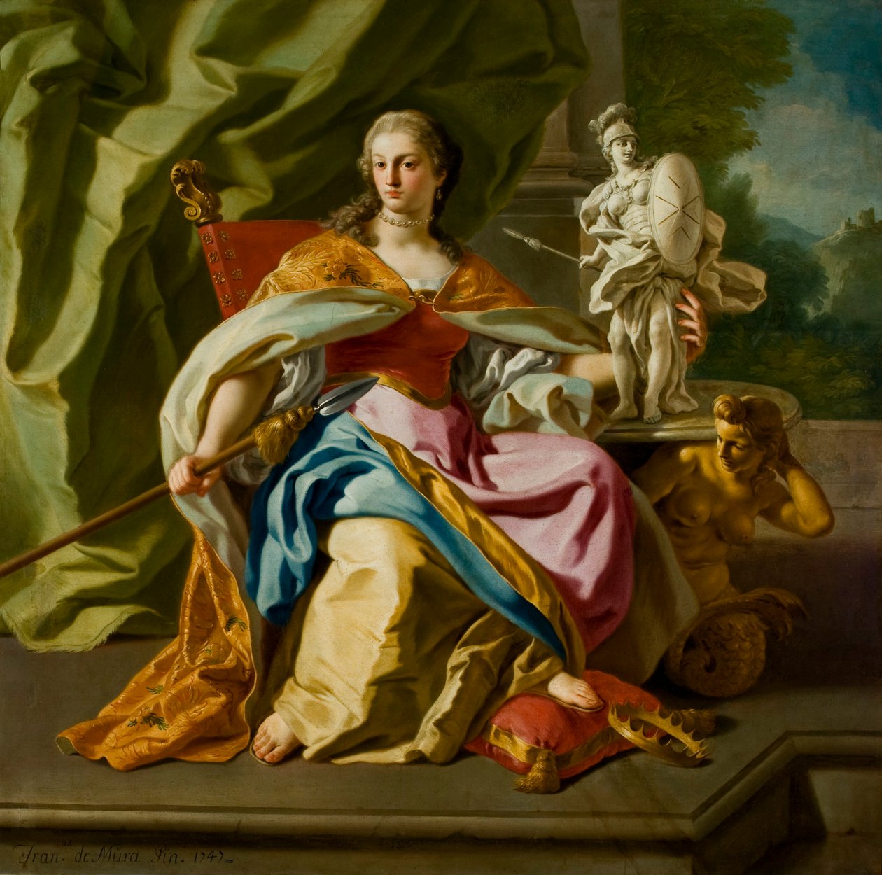Alegorie šlechty řádu Malty, 1747. od Francesco de Mura