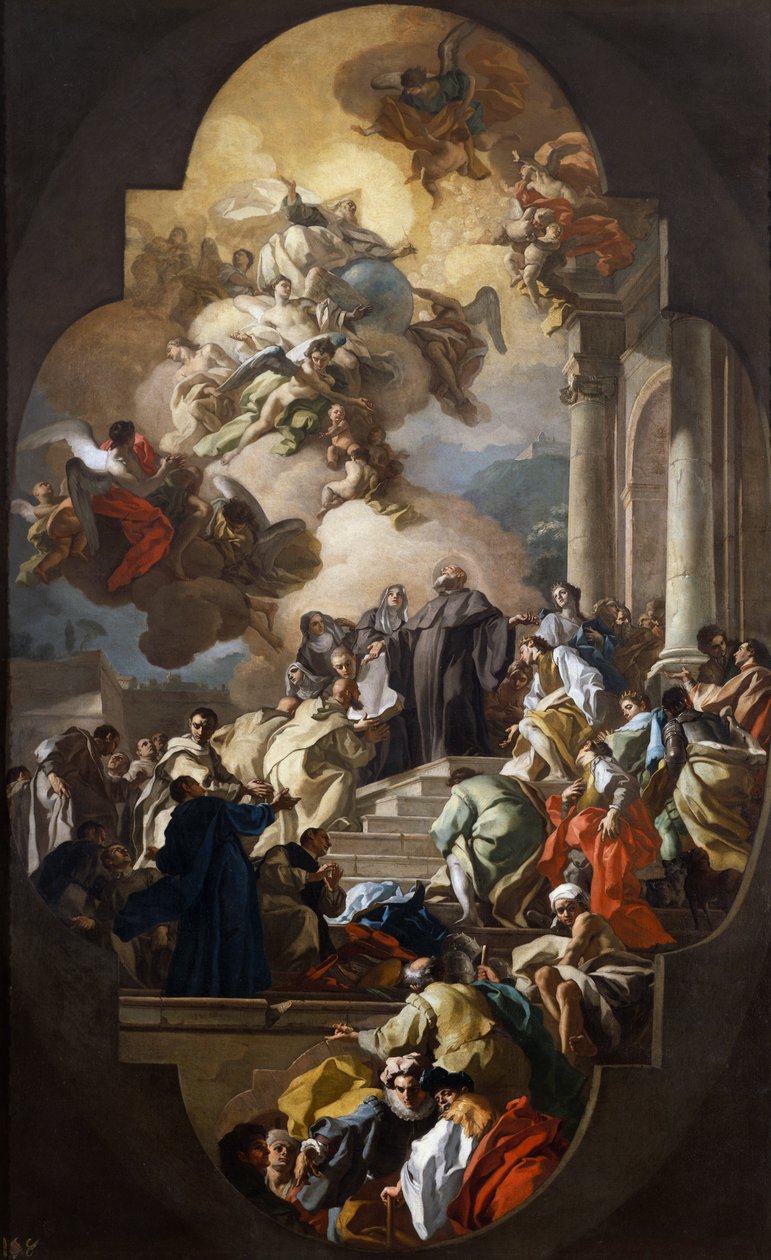 Vidění svatého Benedikta od Francesco de Mura
