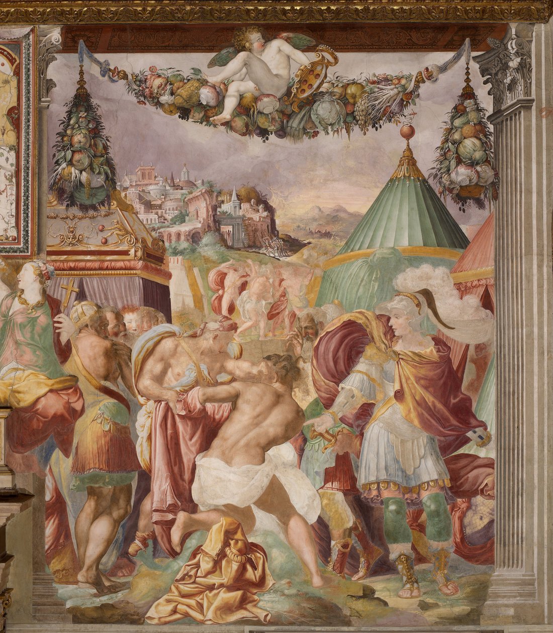 Trest zrádného učitele z Falerii, c. 1544 od Francesco de Rossi