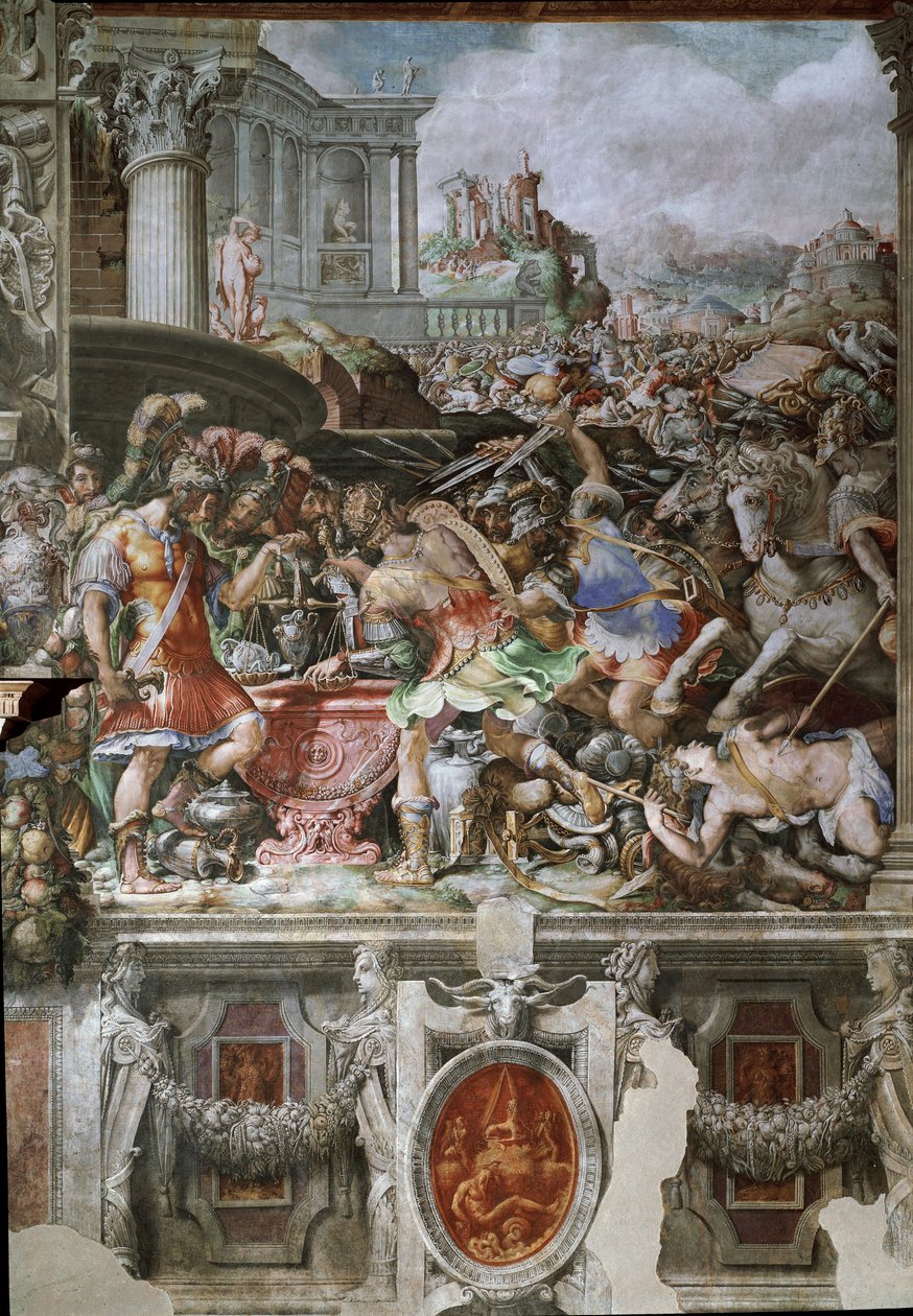 Život Furius Camillus (freska od Francesco de Rossi Salviati