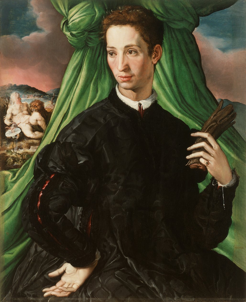 Portrét florentského šlechtice od Francesco de Rossi Salviati Cecchino