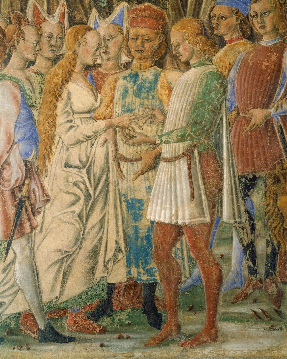 Itálie, Ferrara, Palazzo Schifanoia, sál měsíce, měsíc červen od Francesca del Cossa (1436-1478) od Francesco del Cossa