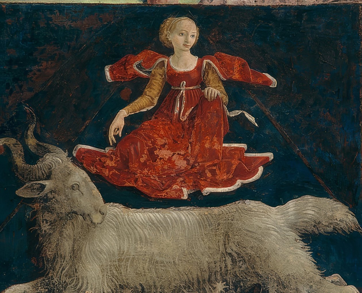 Beran, znamení zvěrokruhu měsíce března. 1469/70 od Francesco del Cossa