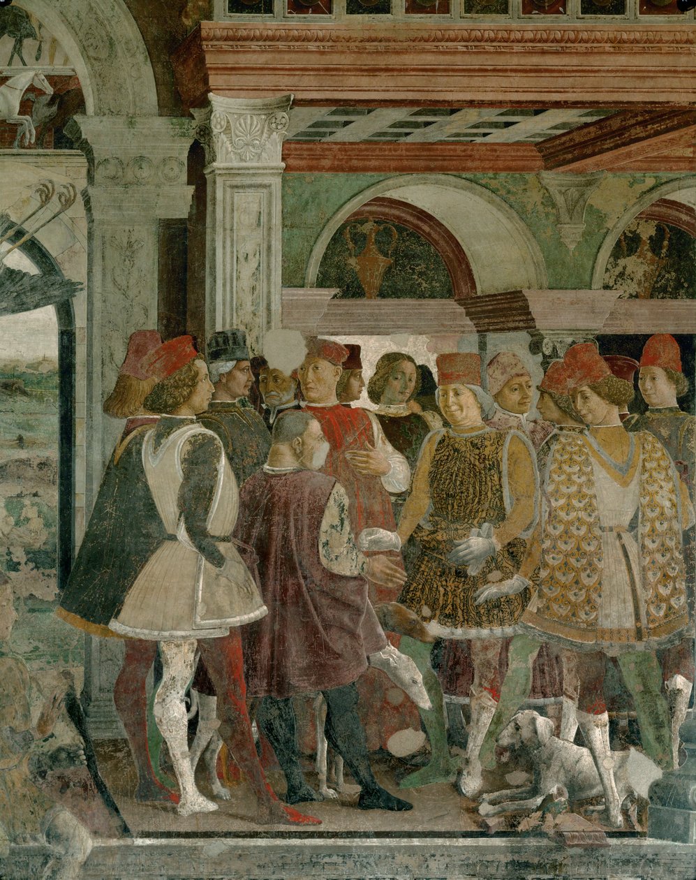 Síň měsíců: (freska) od Francesco del & Roberti Ercole de