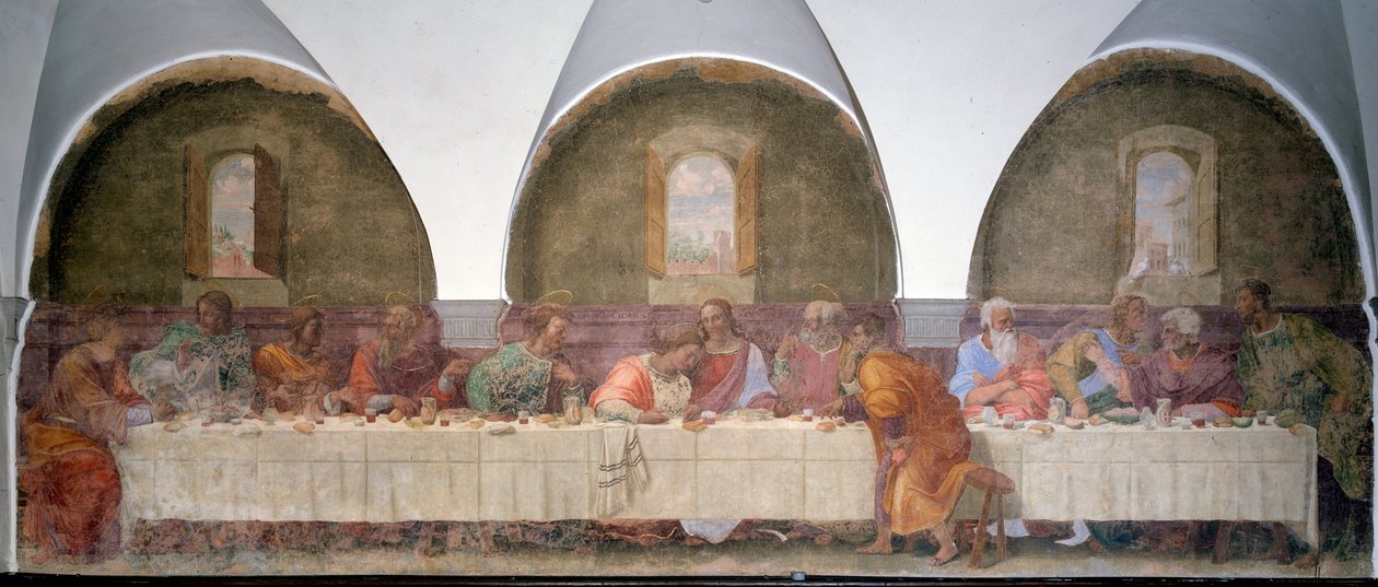 Poslední večeře (freska od Francesco di Cristofano Franciabigio