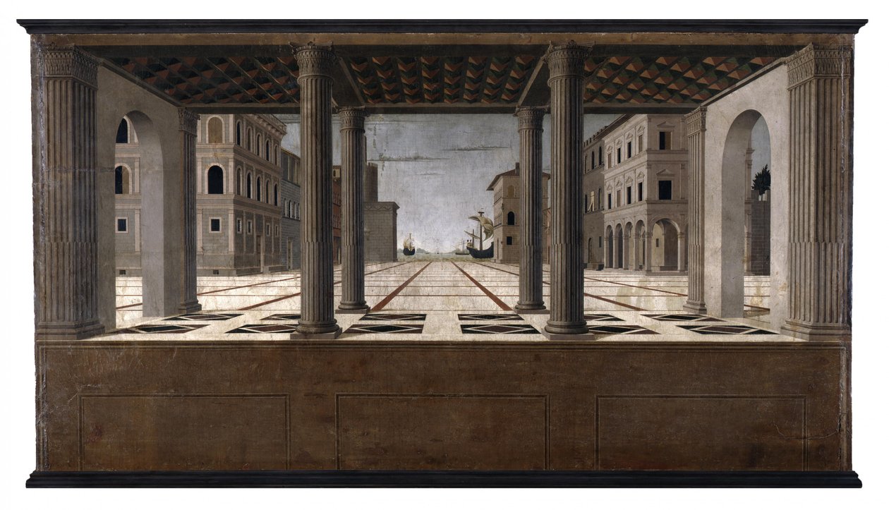 Německy: Idealstadt Architektonická veduta od Francesco di Giorgio