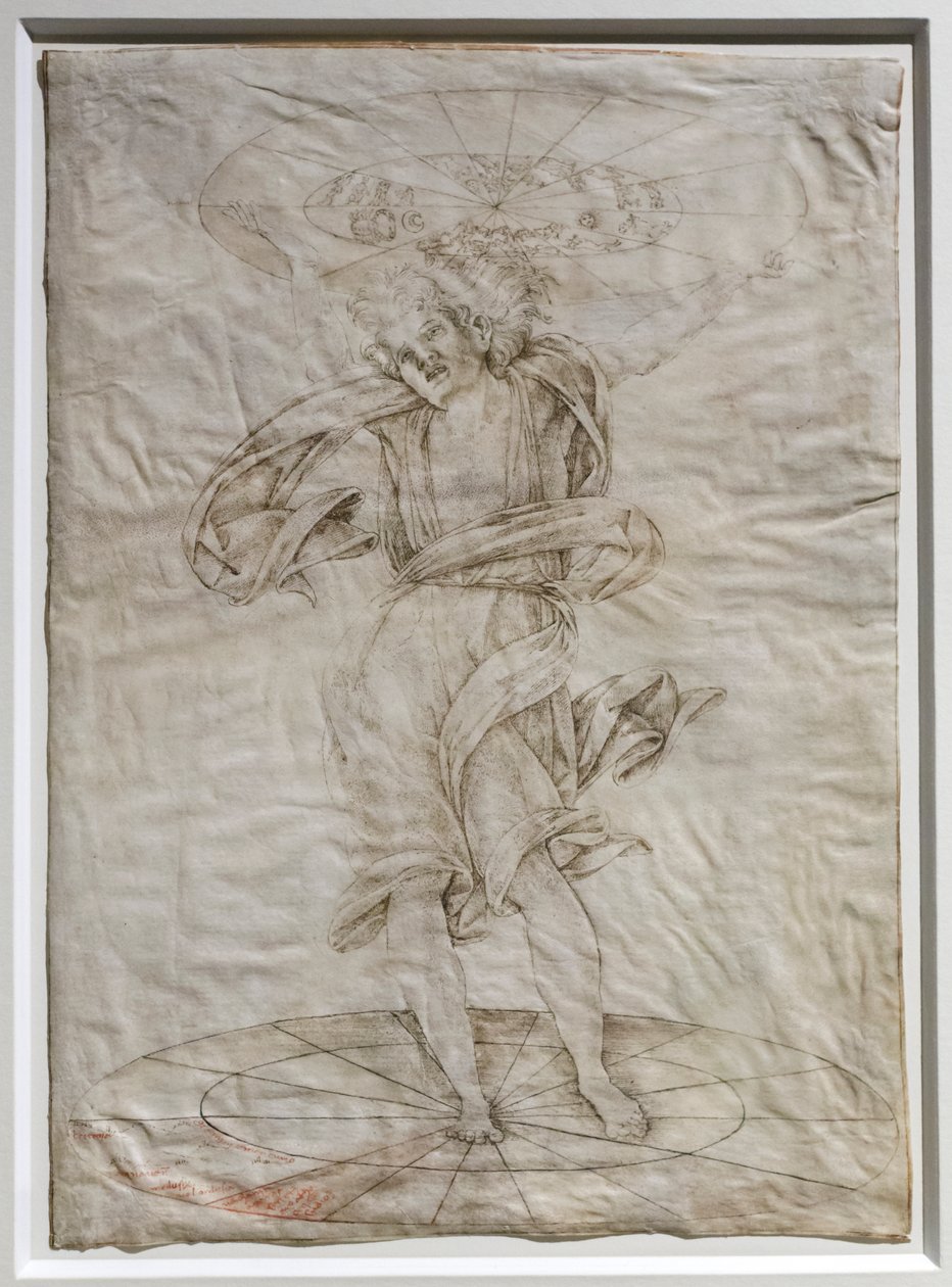 Atlas, asi 1472-74 (pero na pergamenu) od Francesco di Giorgio Martini