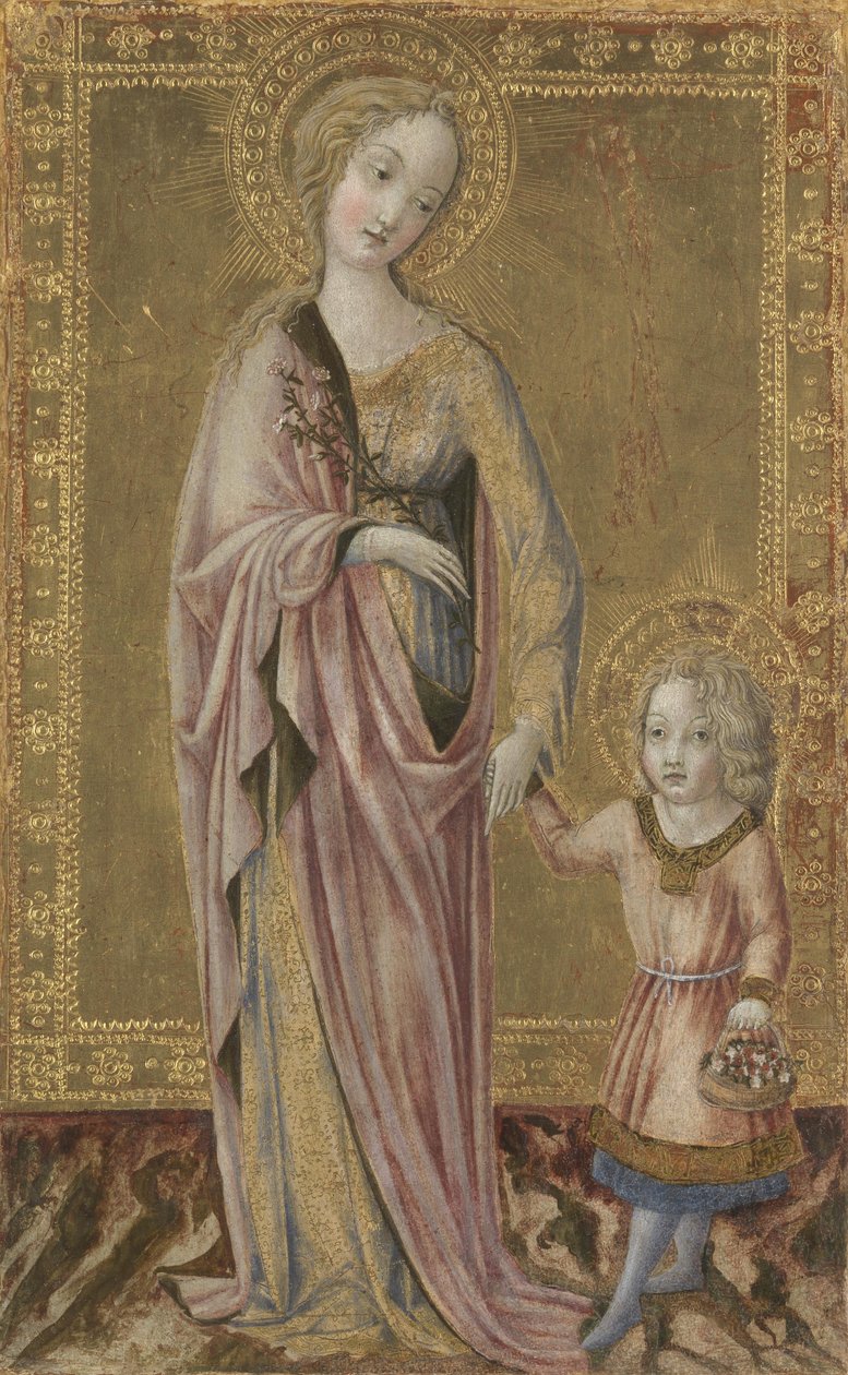 Svatá Dorota a Jezulátko, asi 1460 od Francesco di Giorgio Martini