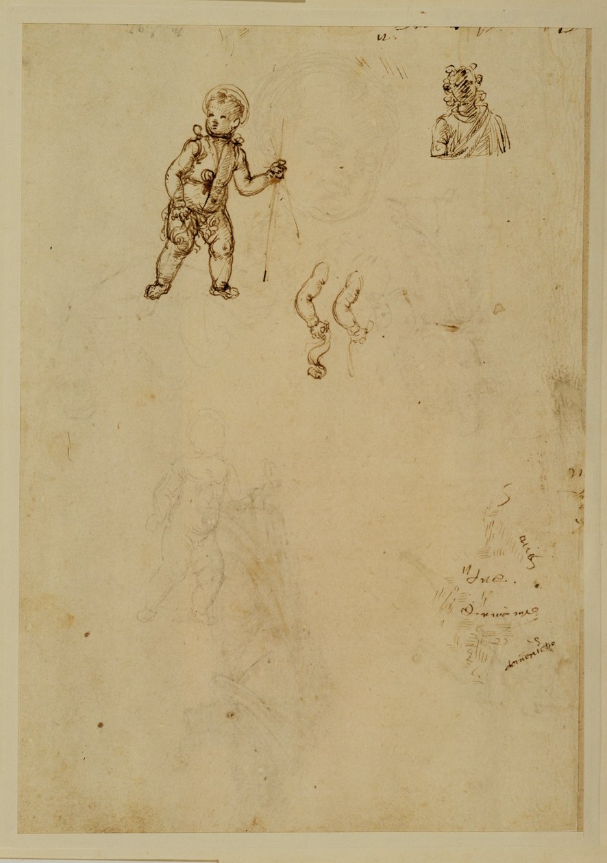 Mladý svatý Jan... od Francesco di Simone (attr. to)