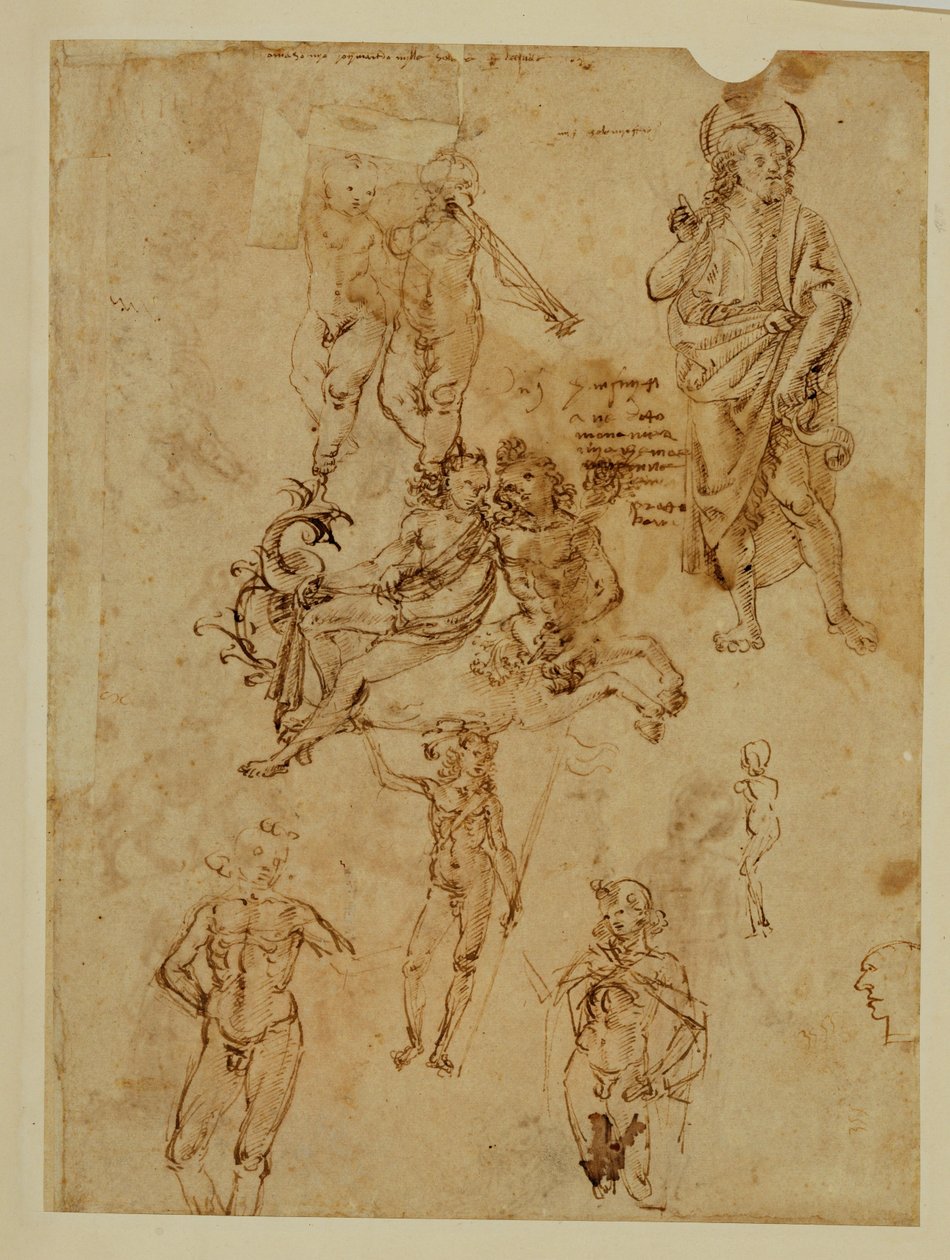 Kentaur znásilňující nymfu... od Francesco di Simone (attr. to)
