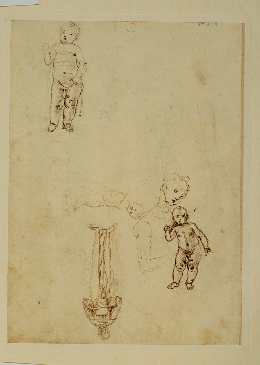 Panna a Ježíšek;dvě děti... od Francesco di Simone (attr. to)