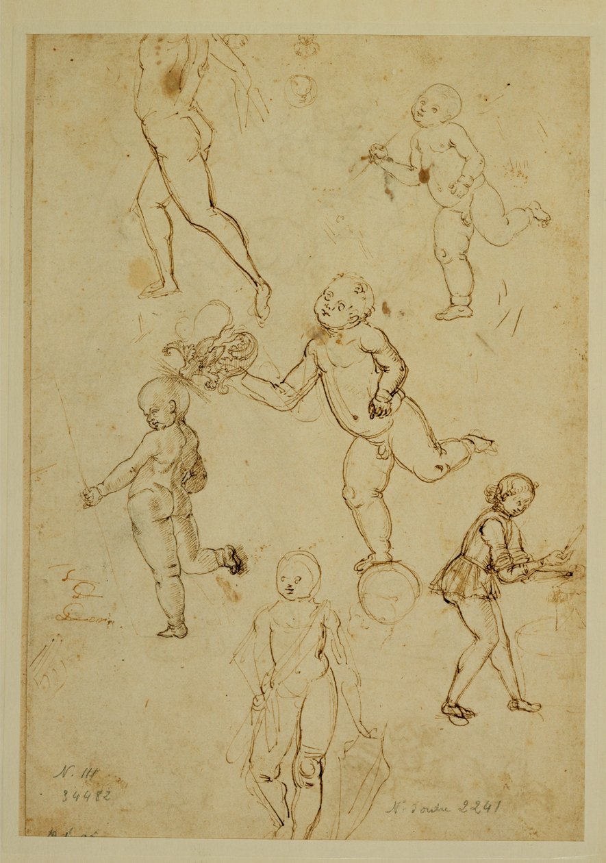 Tři děti; putto... od Francesco di Simone (attr. to)