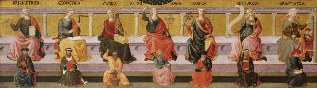 Sedm svobodných umění, c. 1450 od Francesco di Stefano Pesellino