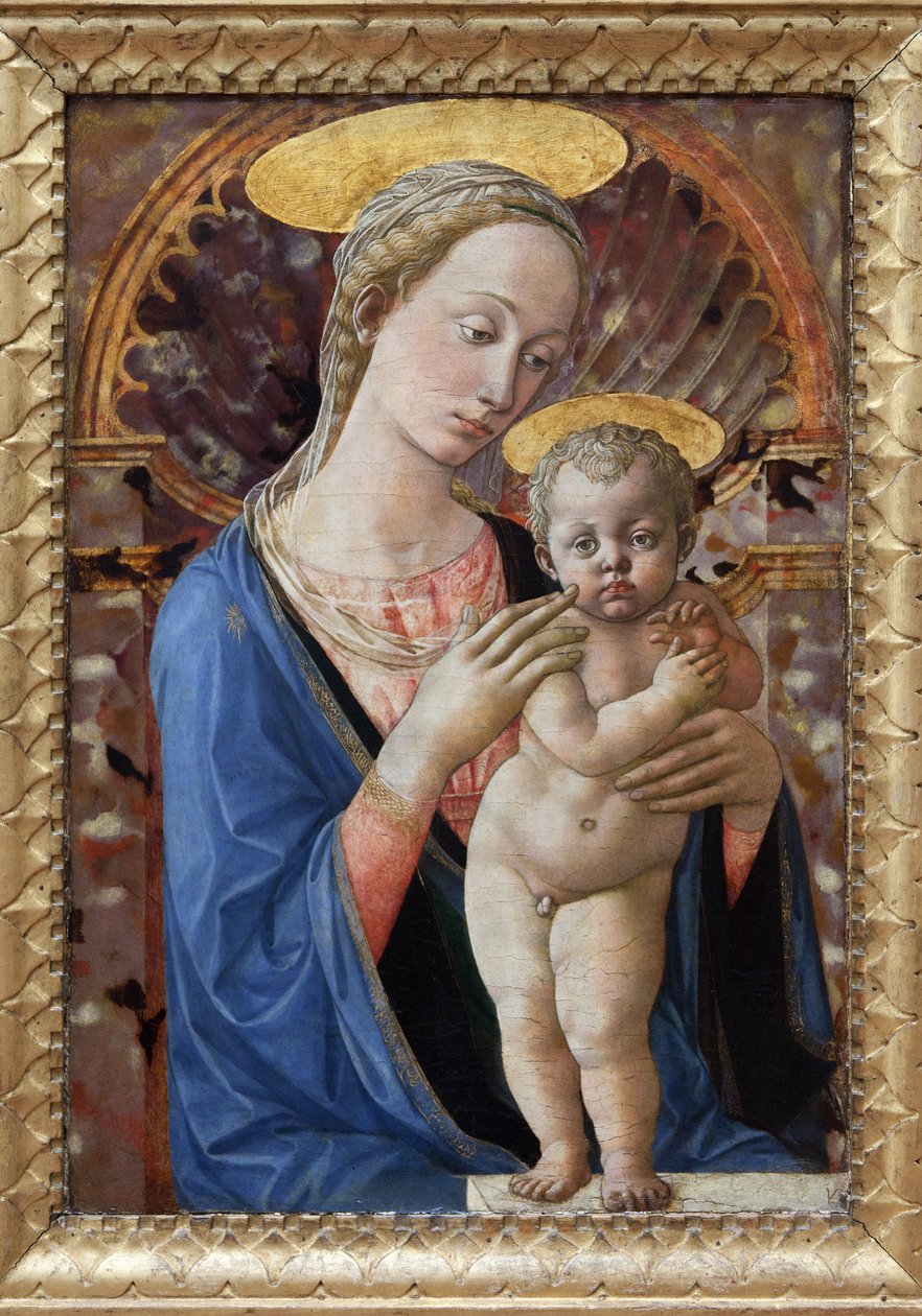 Panna a dítě, obraz od Francesca di Stefana, známého jako Pesellino (asi 1422-1457). Fotografie, KIM Youngtae, Lyon, Musee des Beaux Arts de Lyon. od Francesco di Stefano Pesellino