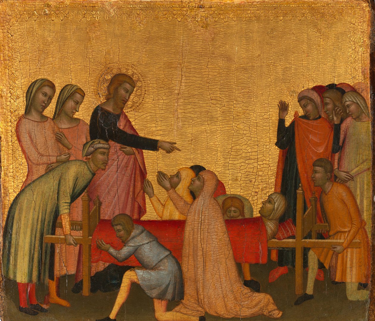 Svatý Jan Evangelista vzkřísí Sathea k životu, ca. 1370. od Francescuccio Ghissi