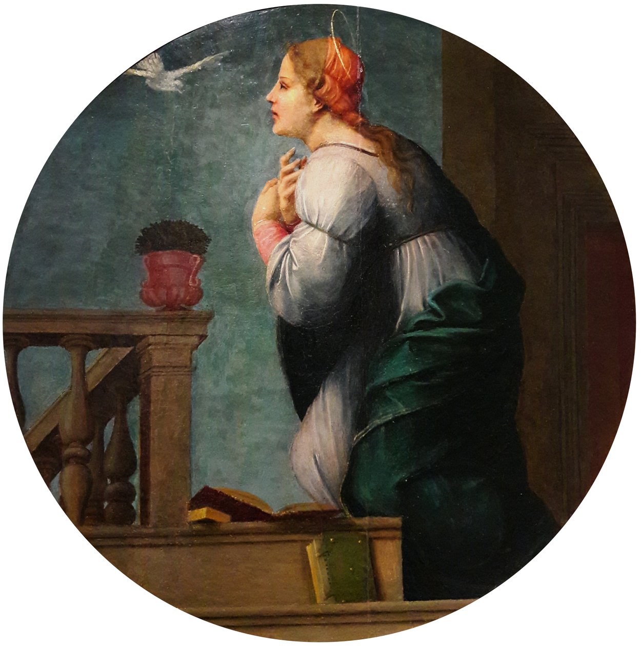 Mary z dvojice Zvěstování od Francesco di Cristofano Franciabigio