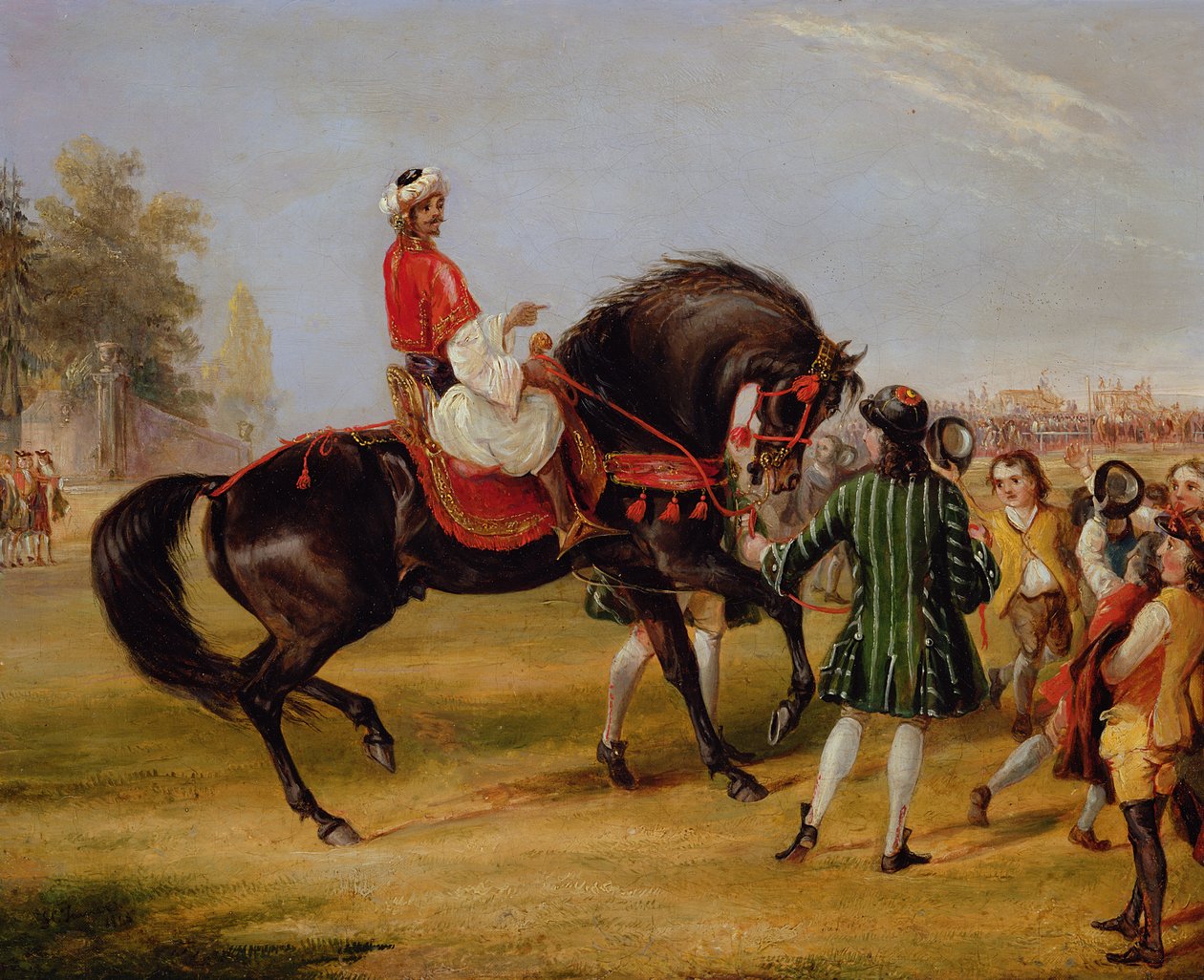 Hraběte z Godolphina „Scham“ s Arabem, 1845 (pár k 378789) od Francis Calcraft Turner