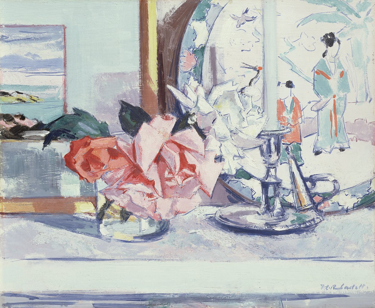 Zátiší - Růže (Iona) od Francis Campbell Boileau Cadell