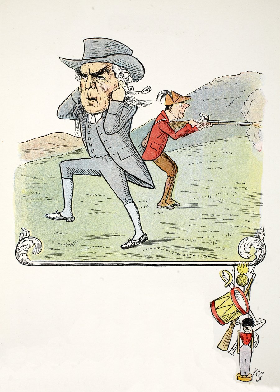 A Queer C, ilustrace z The Struwwelpeter Alphabet, verš od Harolda Begbieho (1871-1929) od Francis Carruthers Gould