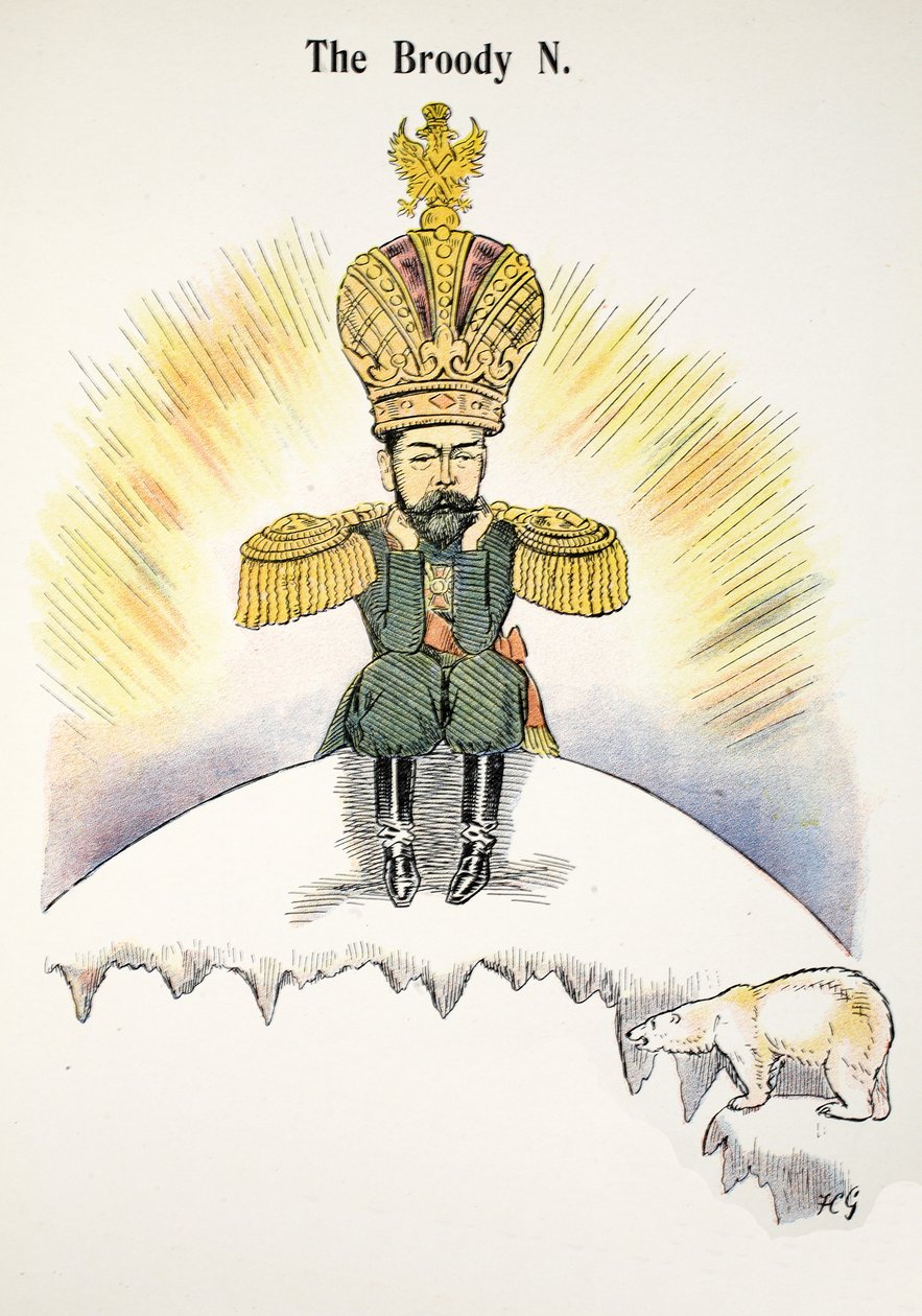 The Broody N, ilustrace z The Struwwelpeter Alphabet, verš od Harolda Begbieho (1871-1929) od Francis Carruthers Gould