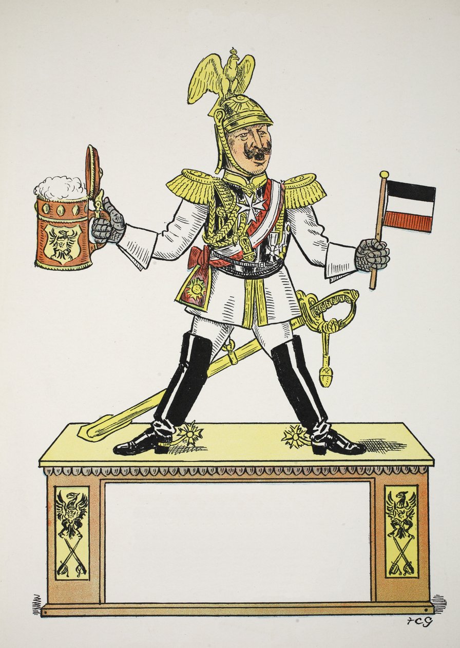 The Top G, ilustrace z The Struwwelpeter Alphabet, verš od Harolda Begbieho (1871-1929) od Francis Carruthers Gould