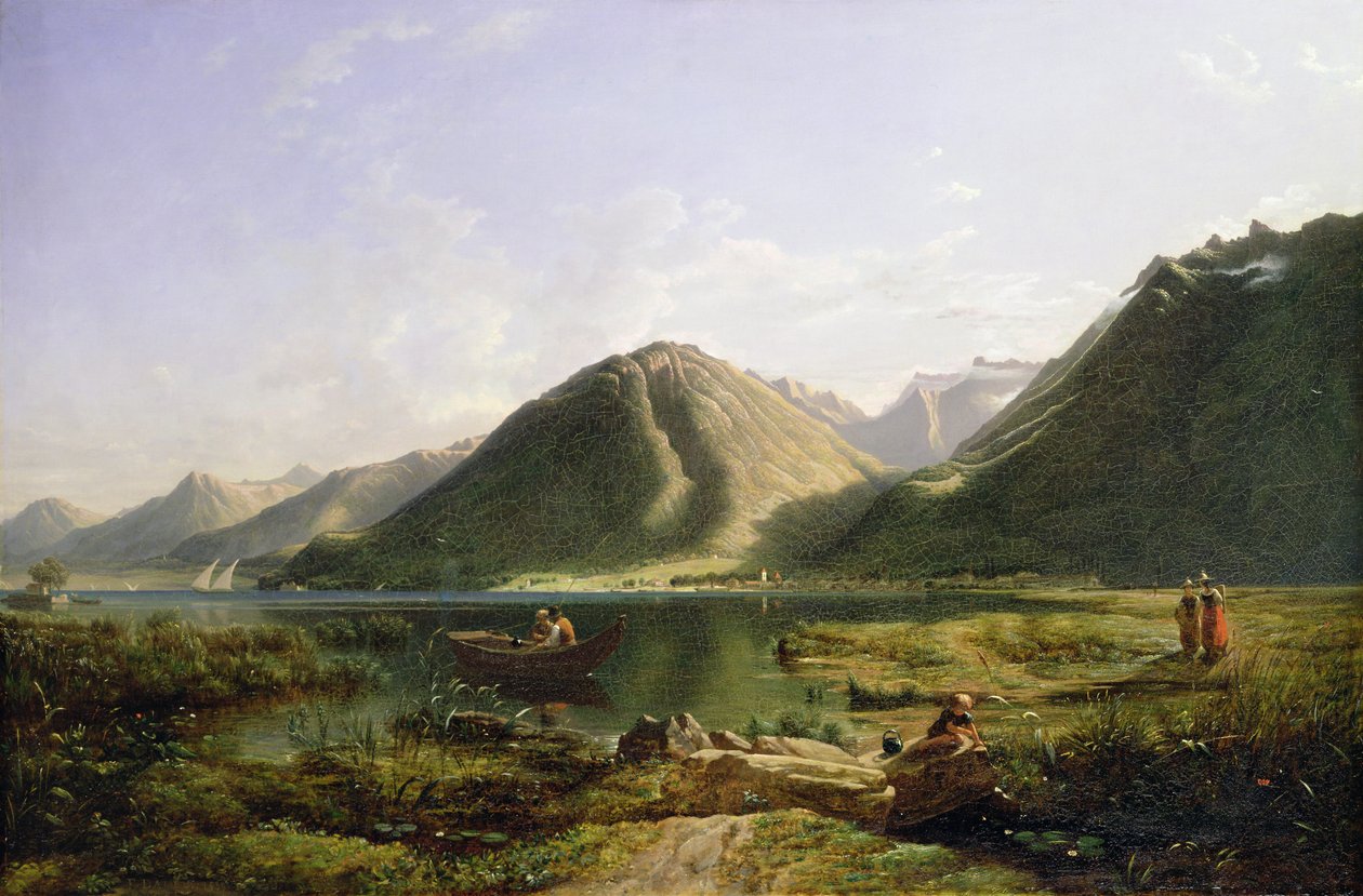 Konec Ženevského jezera, 1835 od Francis Danby