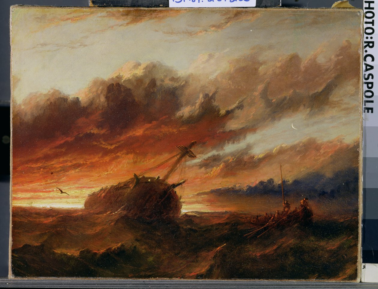 Ztroskotání kolem roku 1850 od Francis Danby