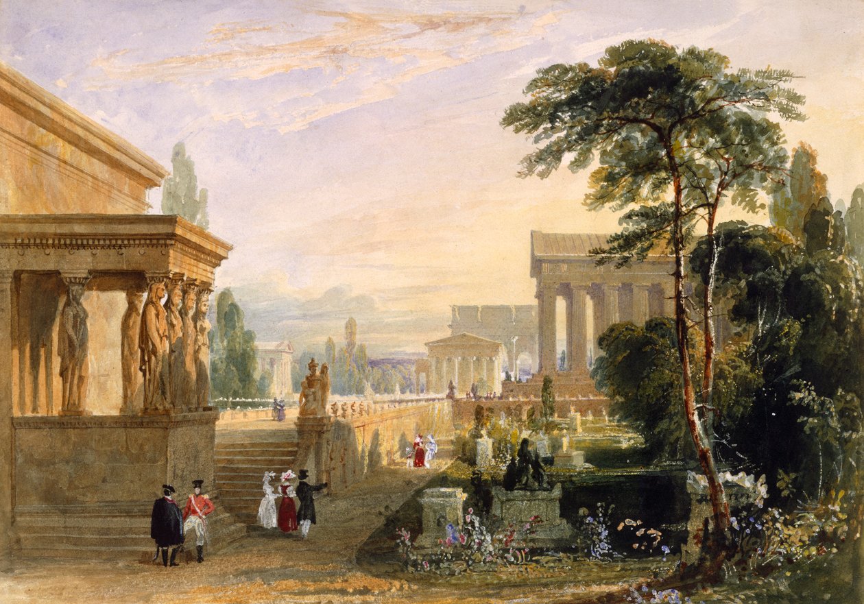 Navrhovaný Velký národní hřbitov, 1830 od Francis Goodwin