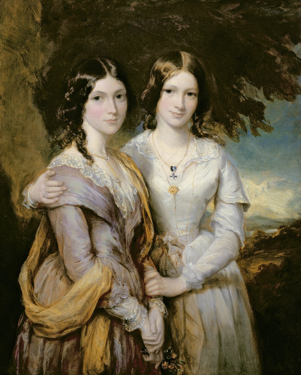 Annabella, Lady Lamington a Frederica, hraběnka ze Scarbrough, dcery Andrewa Roberta Drummonda od Francis Grant
