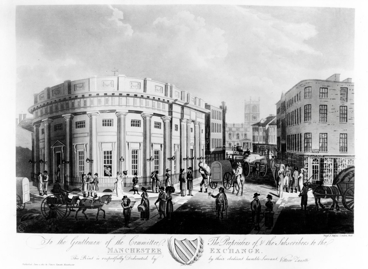 Manchester Exchange, 1810 od Francis James Sarjent
