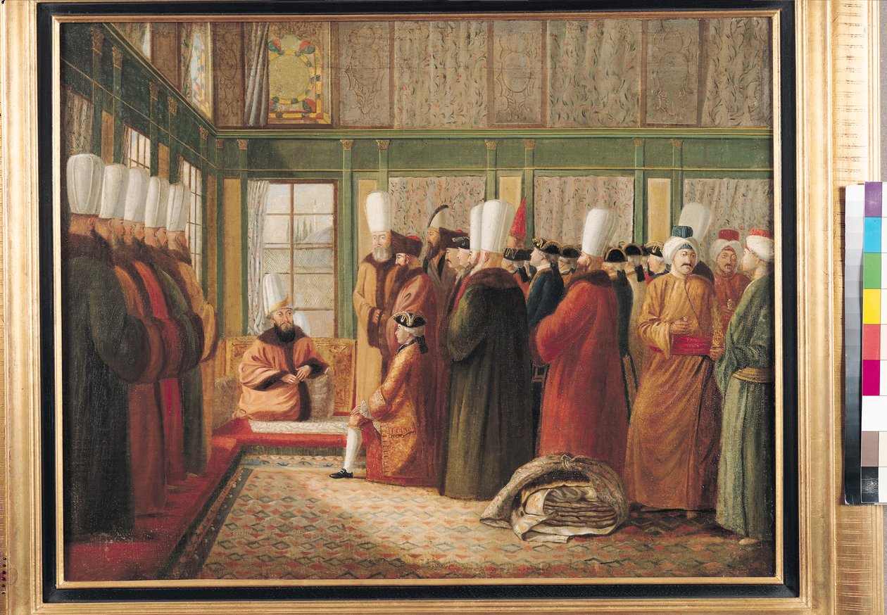 Přijetí francouzského velvyslance velkovezírem v Konstantinopoli od Francis Smith