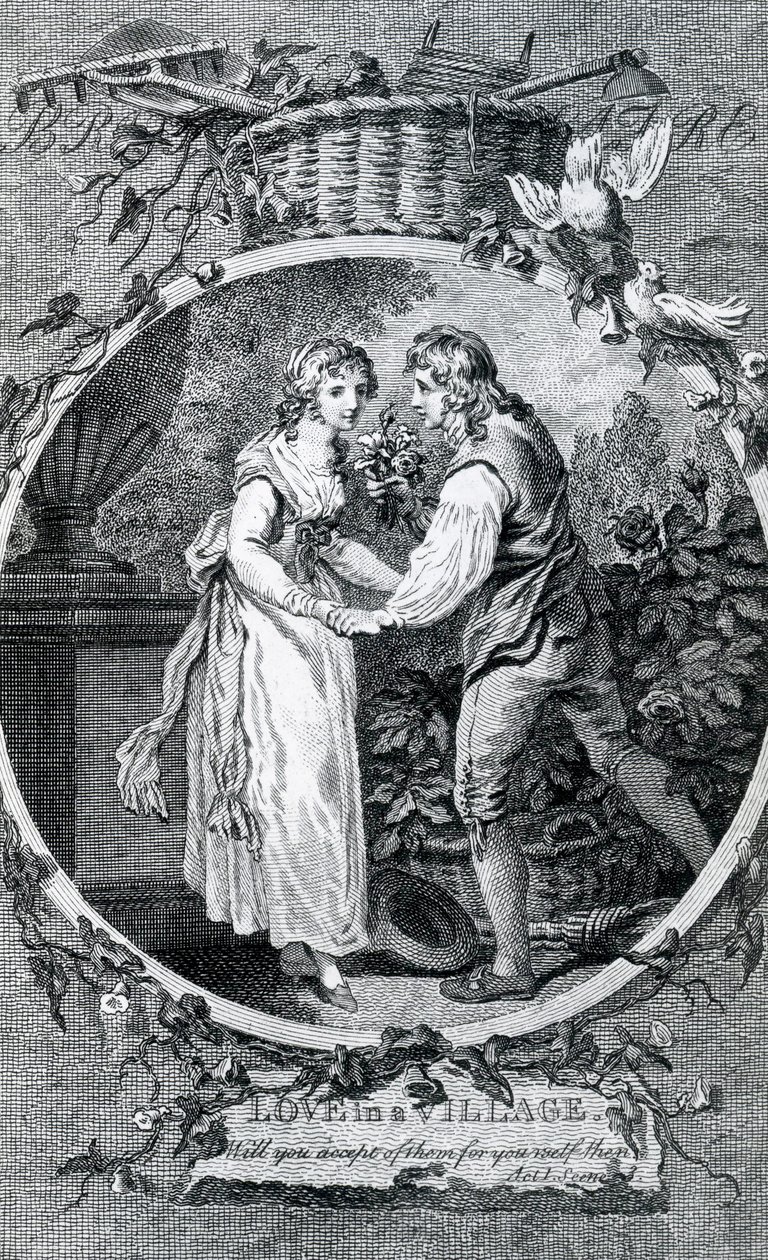 Láska na vesnici, 1791 od Francis Wheatley