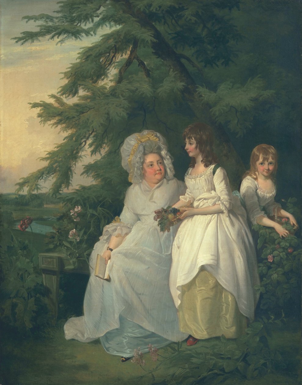 Mary Margaret Woodová a její dvě dcery, 1787 od Francis Wheatley