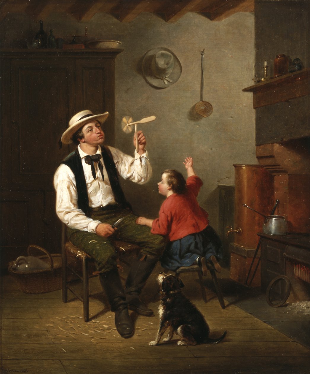 Větrný mlýn, 1858 od Francis William Edmonds