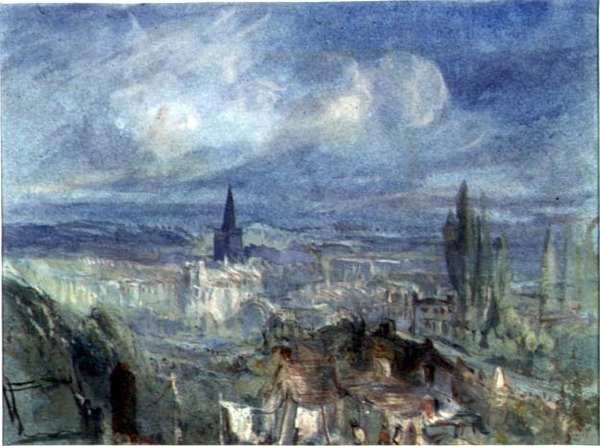 Pohled na město Bridgewater, Somerset od Francis Abel William Taylor Armstrong