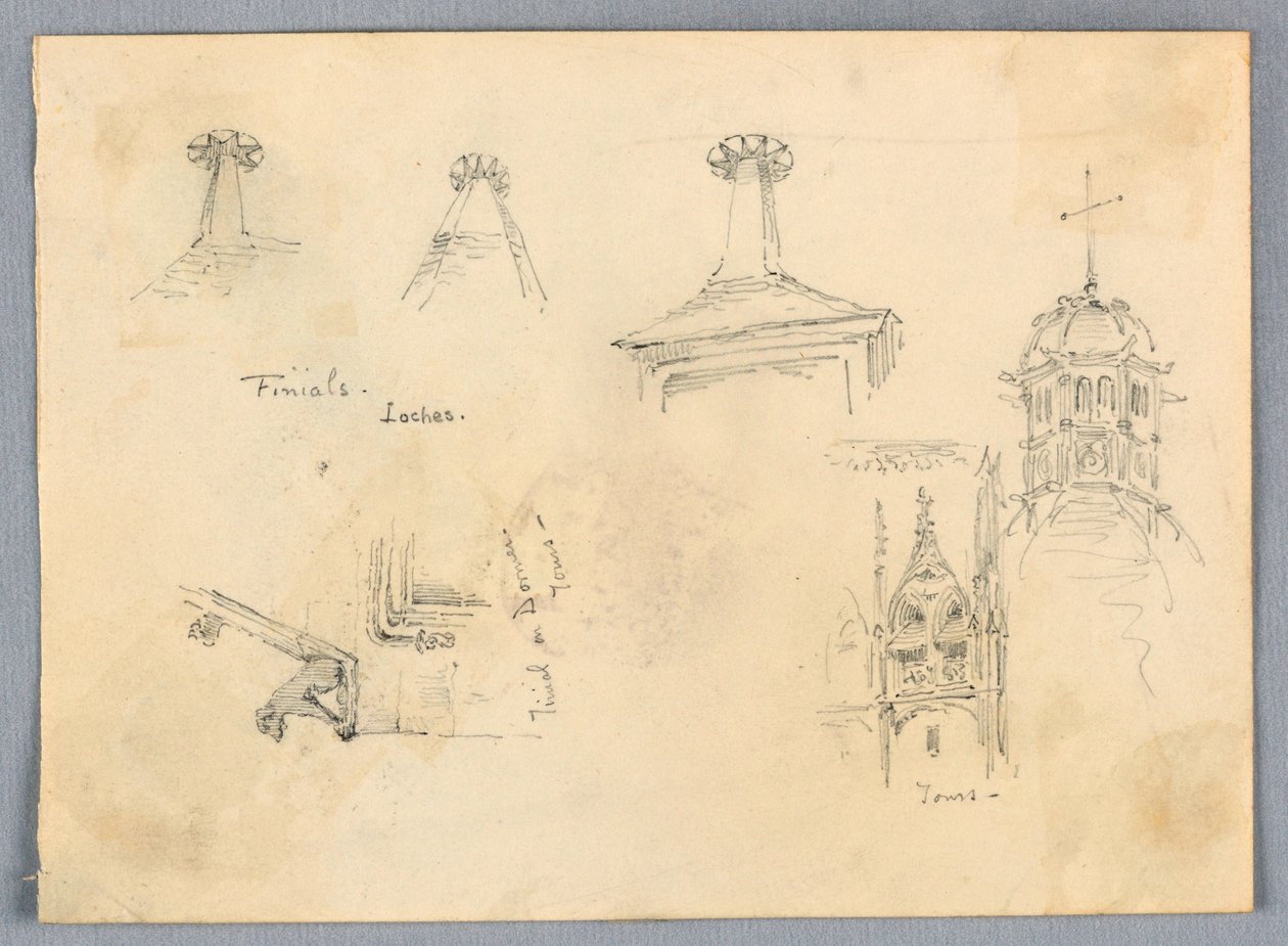 Architektonické skici, jezera a prohlídky od Francis Augustus Lathrop