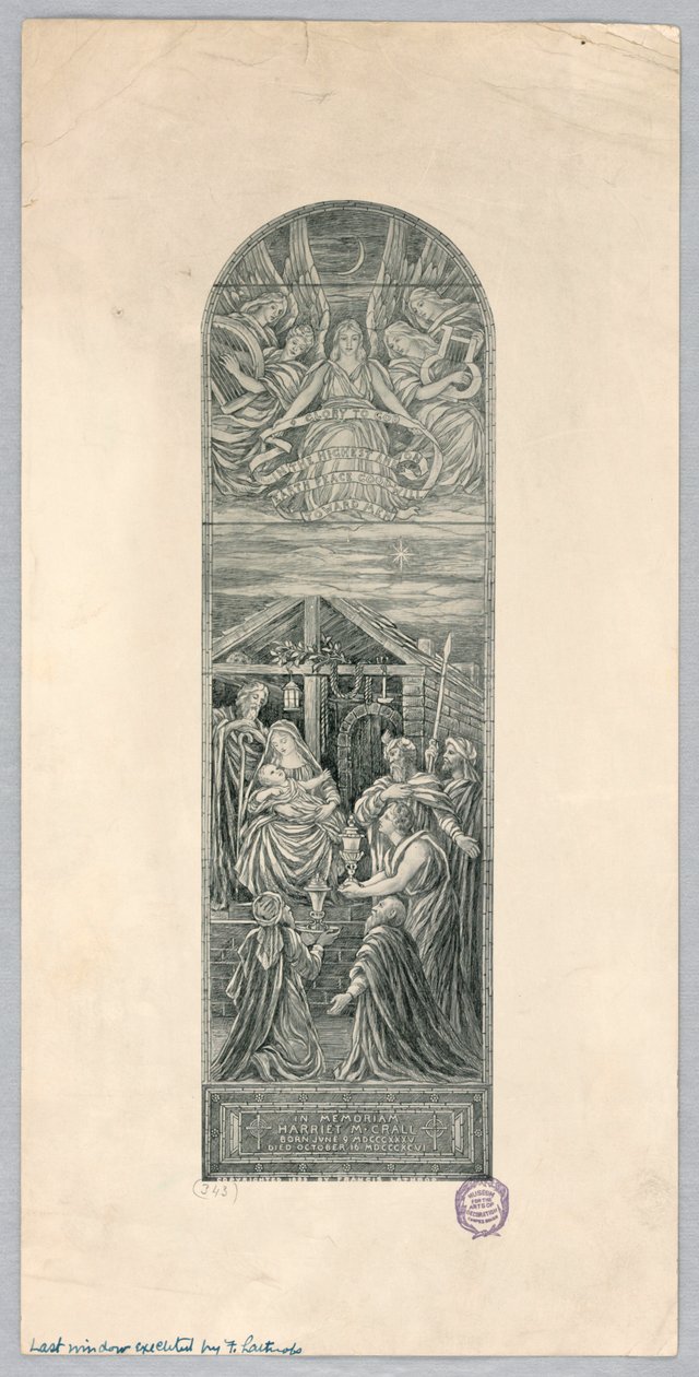Pamětní okno pro Harriet M. Crall od Francis Augustus Lathrop