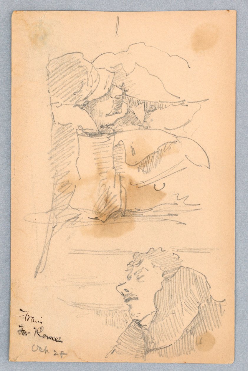 Cestující ve vlaku do Říma od Francis Augustus Lathrop