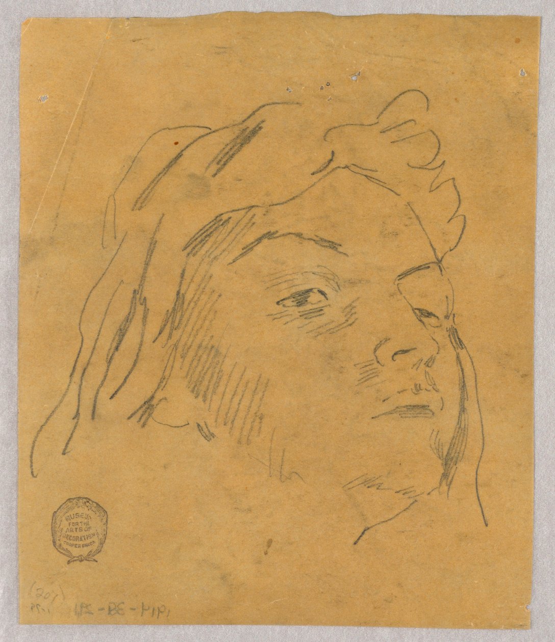 Náčrt hlavy od Francis Augustus Lathrop
