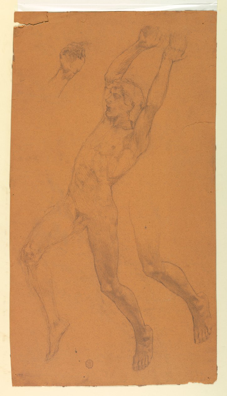 Studie pro létající postavu od Francis Augustus Lathrop