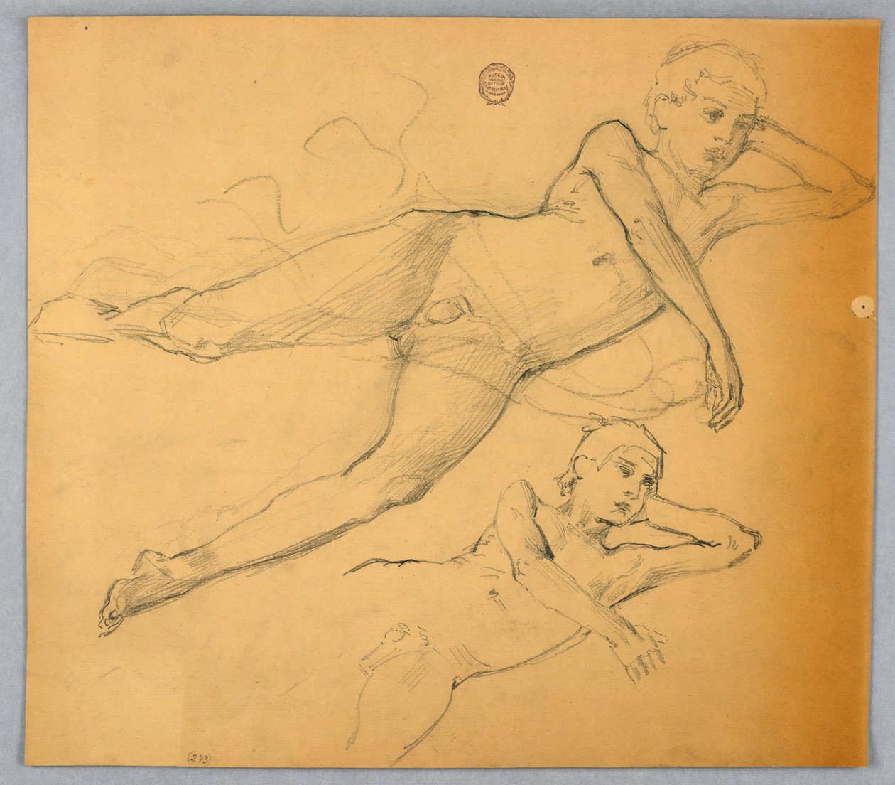 Studie nahé postavy od Francis Augustus Lathrop