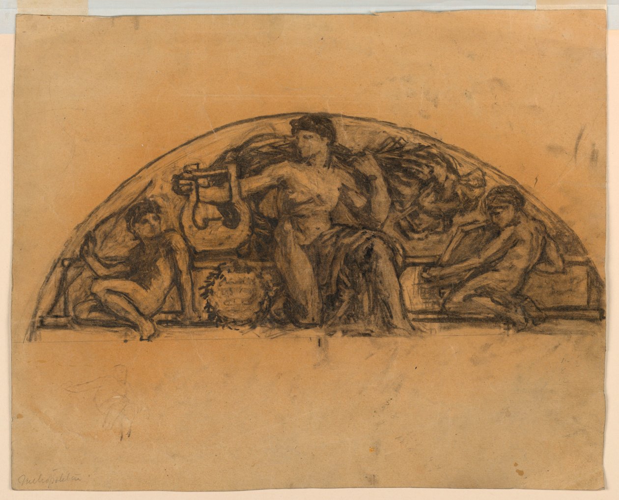 Studujte pro "Apollo", Metropolitní operu, New York, NY od Francis Augustus Lathrop