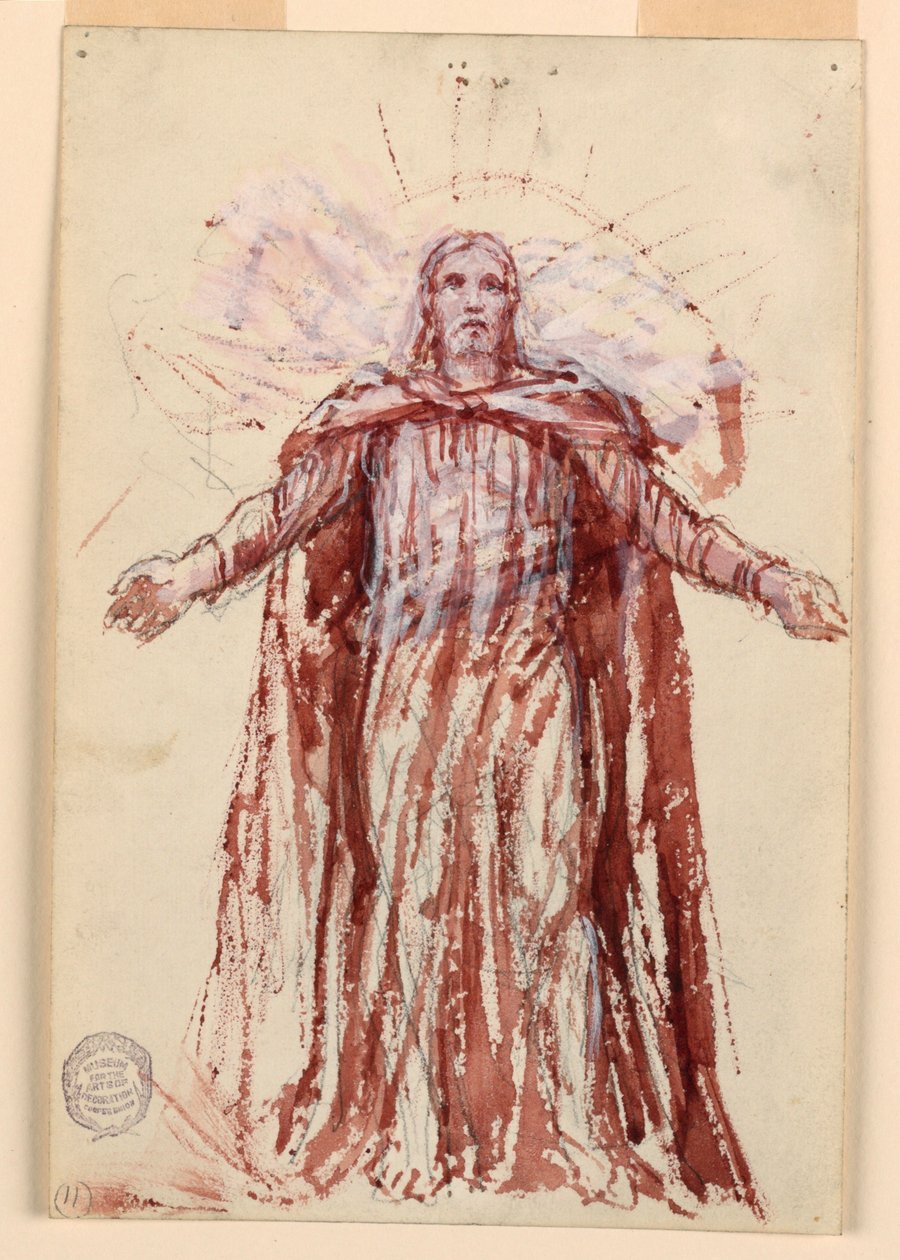 Study for Christ, Chancell of St. Bartholomew, New York od Francis Augustus Lathrop