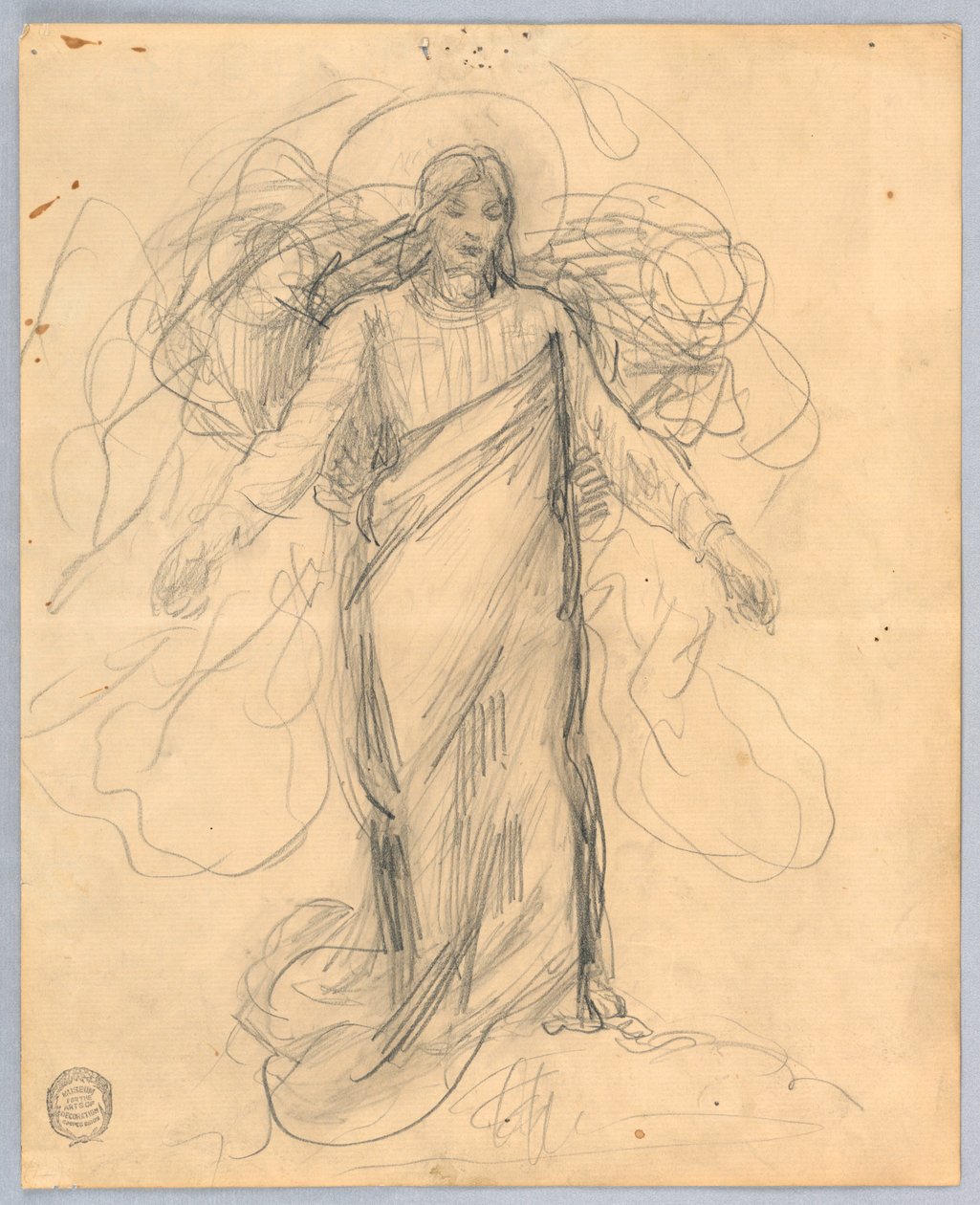 Study for Christ, Chancell of St. Bartholomew, New York od Francis Augustus Lathrop