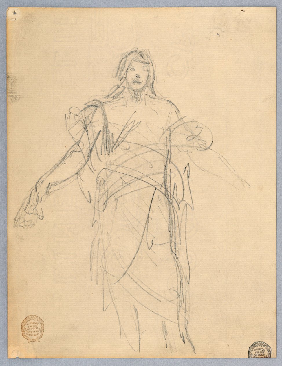 Study for Christ, Chancell of St. Bartholomew, New York od Francis Augustus Lathrop