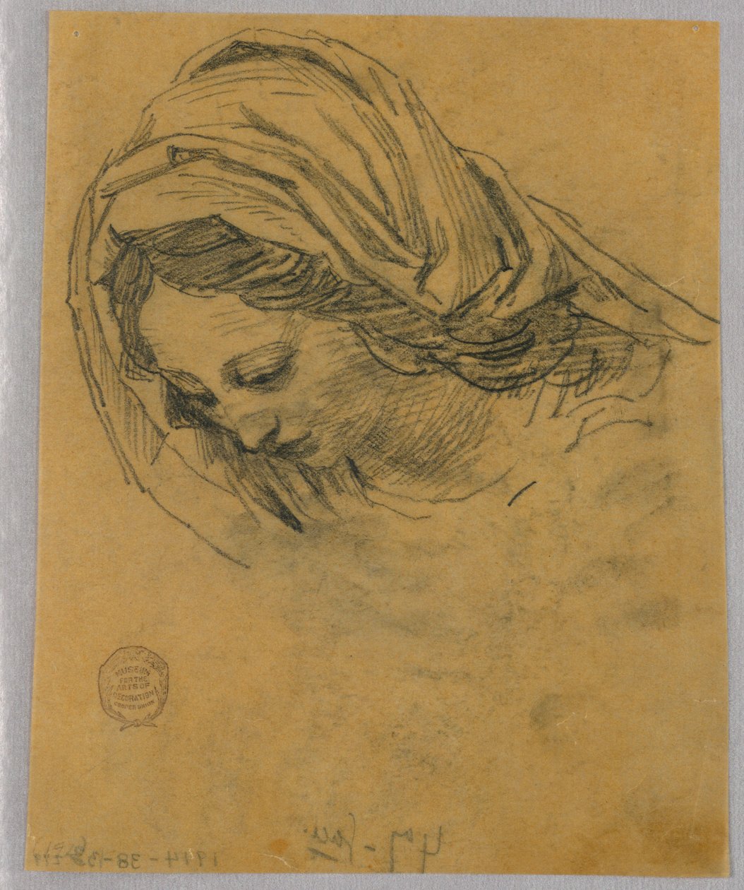 Studie pro hlavu Madony od Francis Augustus Lathrop