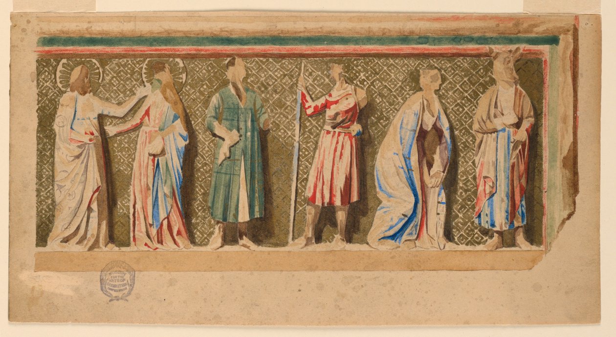 Studie "Altarpiece of Saint-Germer-de-fly", Paříž, Francie od Francis Augustus Lathrop