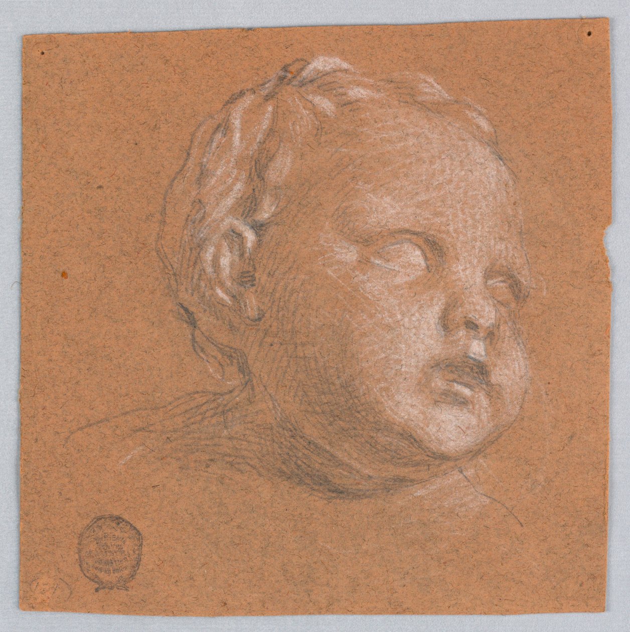 Studie dětské hlavy od Francis Augustus Lathrop
