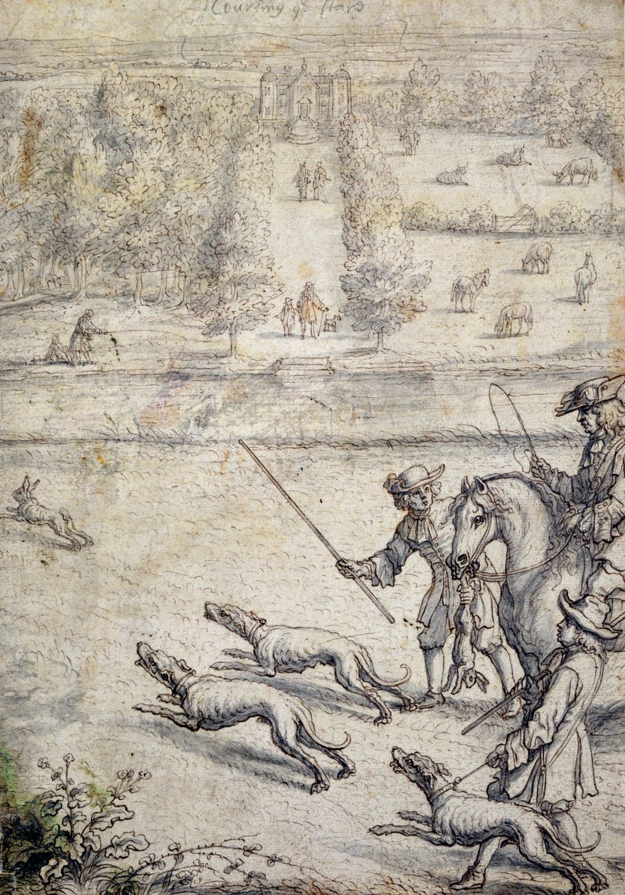 Coursing the Hare, ilustrace k hospodě Richarda Blomea 